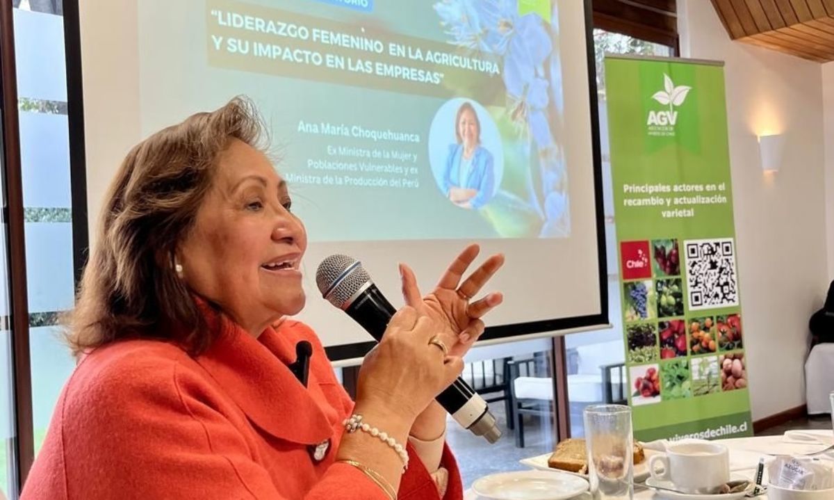 Ex ministra de Perú Ana María Choquehuanca se reúne con mujeres del agro